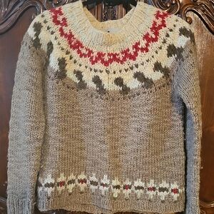 Vintage 80s J Crew Handmade Wool Sweater S